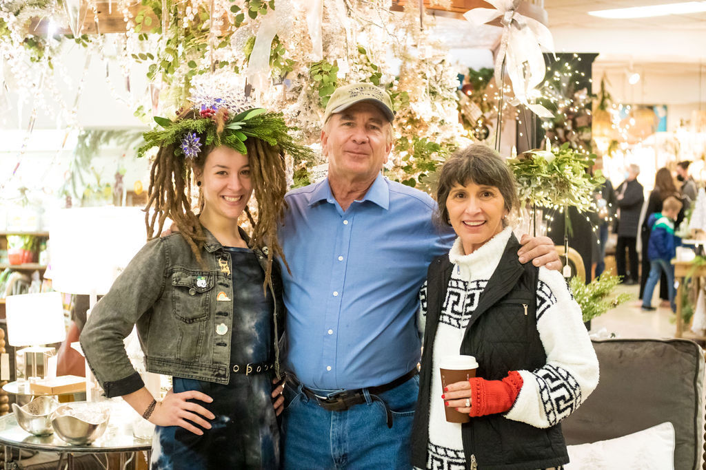 Amy Schultz, Growing Grounds owner Dale Naffziger, Sarah Wirth